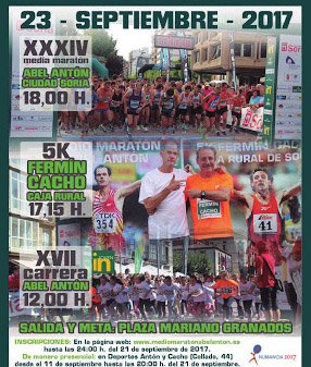 XXXIV ½ Maratón Soria Abel Antón. Soria Ciudad del Deporte.